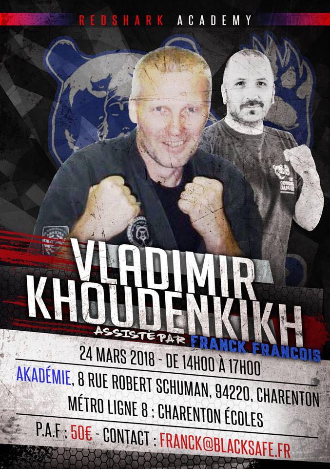 Flyer original fourni pour le stage Vladimir Khudenkikh